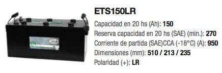 Bateria Magneti Marelli ETS150LR