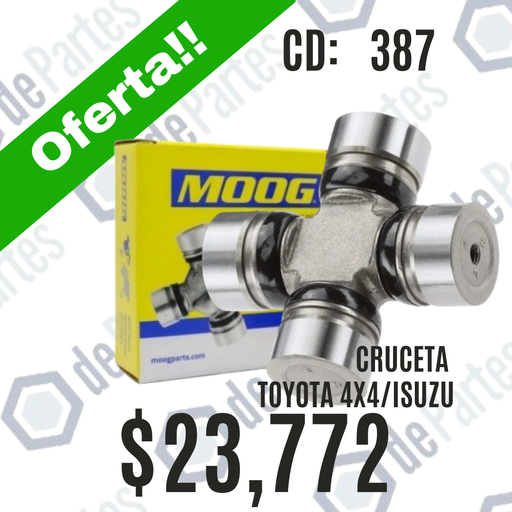 CRUCETA MG387 TOYOTA HILUX 4X4 79/05 CHEVROLET ISUZU LUV CARDAN DELANTERO CROWN 2000 2600 70/..ETM1082 OFERTA