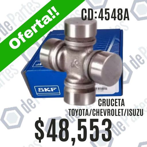 CRUCETA 4548 A TOYOTA HILUX 4X4 79/05 CHEVROLET ISUZU LUV CARDAN DELANTERO CROWN 2000 2600 70/ DADO 29.00 MM MG387